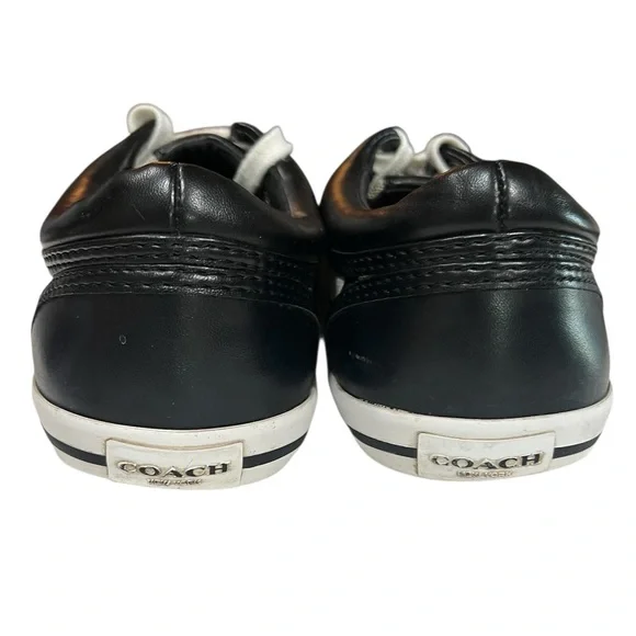 COACH Francesca Monogram Sneaker Black Y2K Size 9 - Picture 10 of 11